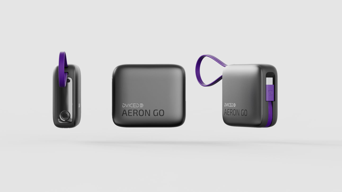 Baterie externa Dviced AERON GO 10000mAh Power Bank, Argintiu