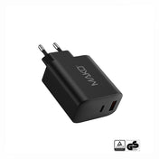 Adaptor priza Mako 48W GaN2 EU Mains Charger USB-C/USB-A Negru