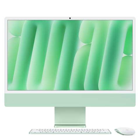 iMac 24" cu procesor Apple M6: Apple M6 chip with 10-core CPU and 10-core GPU, 16GB, 256GB, Standard Glass, 2.5 Gigabit Ethernet, Magic Keyboard with Touch ID - US English - Green CTO - iSTYLE.ro