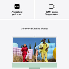 iMac 24" cu procesor Apple M6: Apple M6 chip with 10-core CPU and 10-core GPU, 24GB RAM, 1TB SSD, Standard Glass, Magic Keyboard with Touch ID - International English - Green CTO - iSTYLE.ro