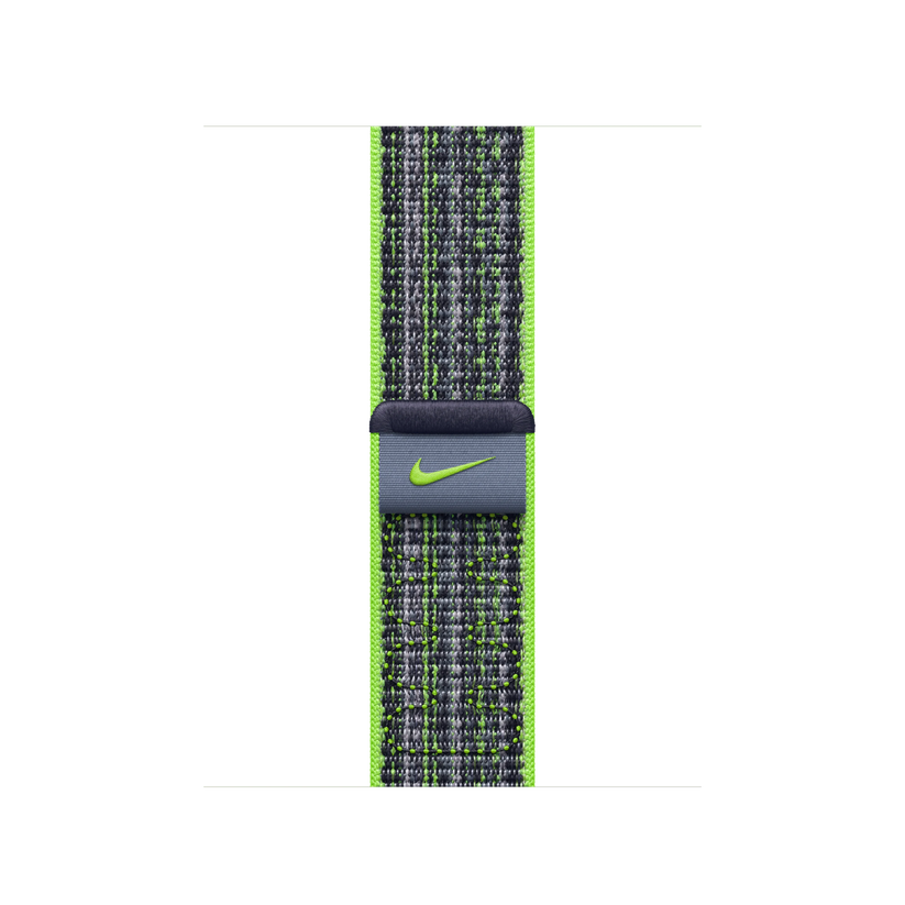 Curea Apple pentru Apple Watch 41mm Bright Green/Blue Nike Sport Loop - iSTYLE RO