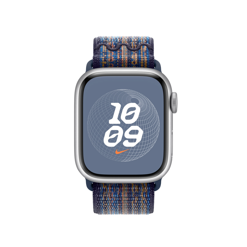 Curea Apple pentru Apple Watch 41mm Game Royal/Orange Nike Sport Loop - iSTYLE RO