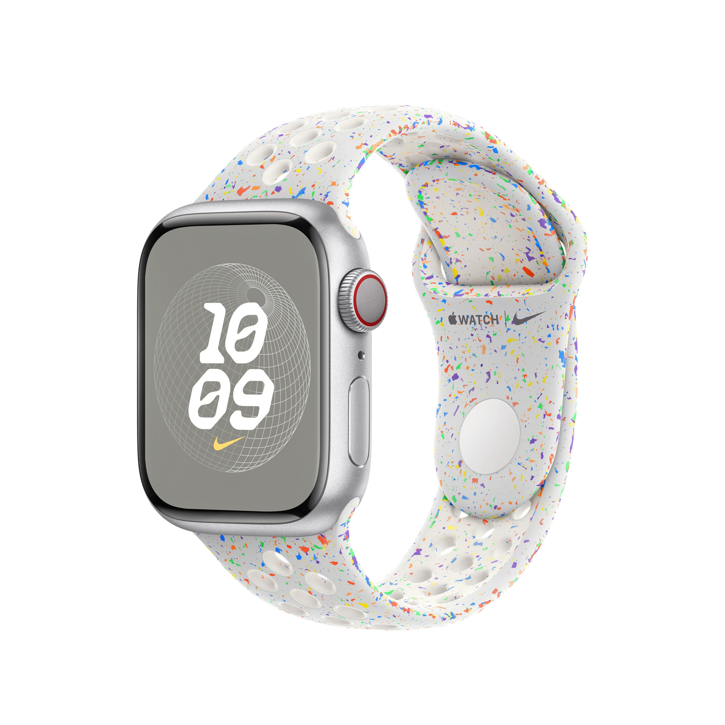 Curea Apple pentru Apple Watch 41mm Pure Platinum Nike Sport Band - S/M - iSTYLE RO