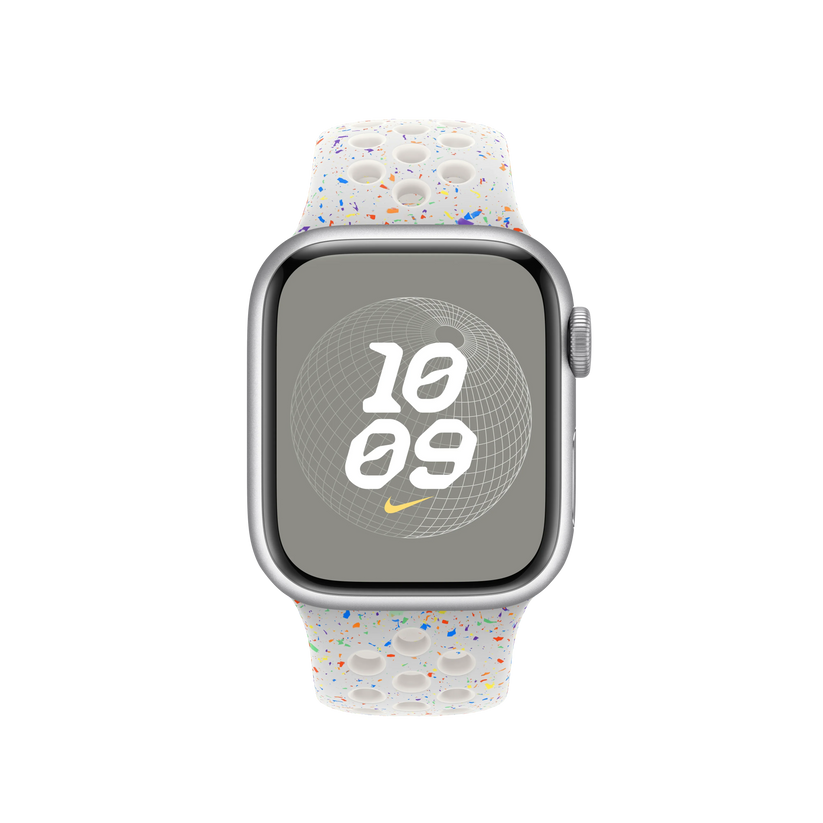 Curea Apple pentru Apple Watch 41mm Pure Platinum Nike Sport Band - S/M - iSTYLE RO