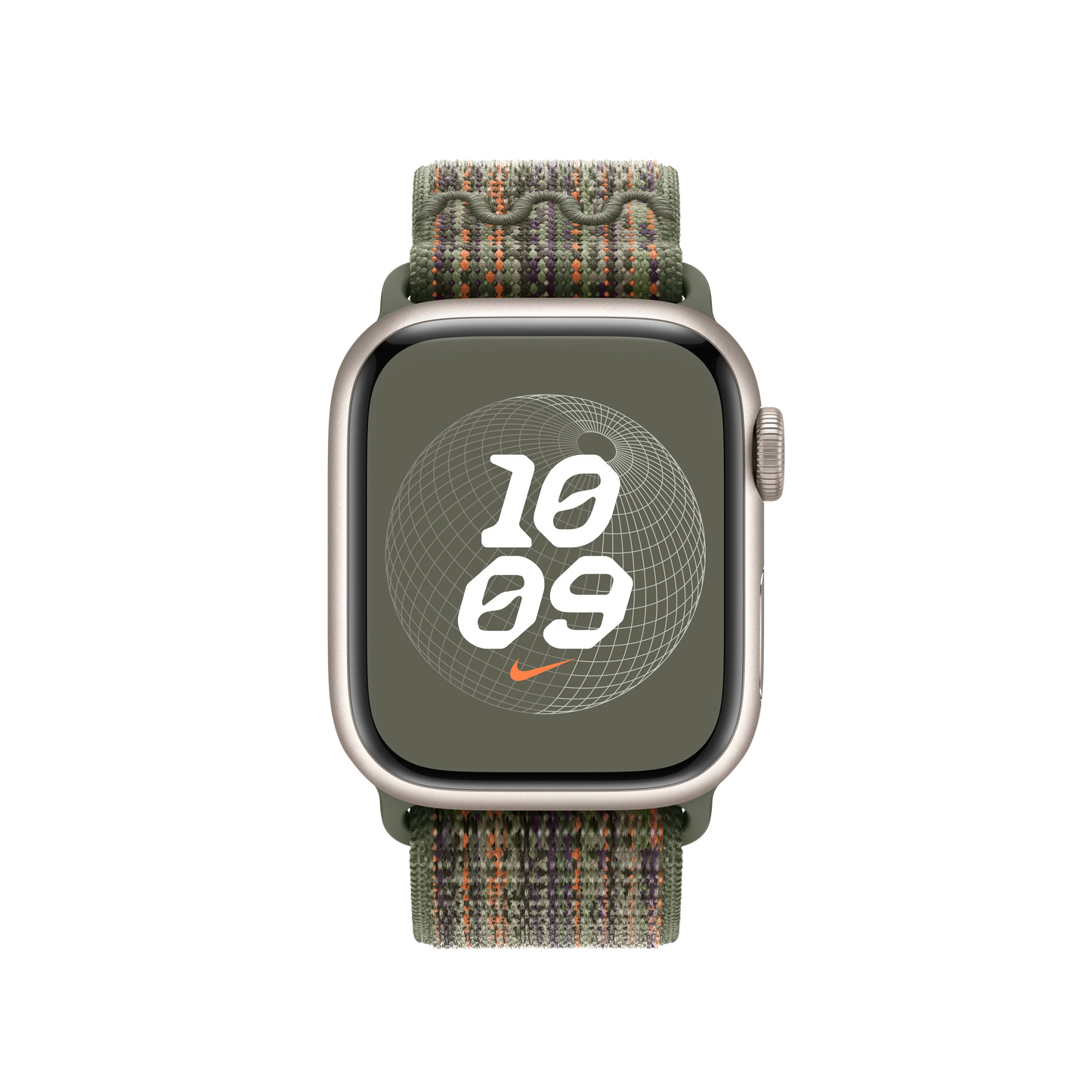 Curea Apple pentru Apple Watch 41mm Sequoia/Orange Nike Sport Loop - iSTYLE RO