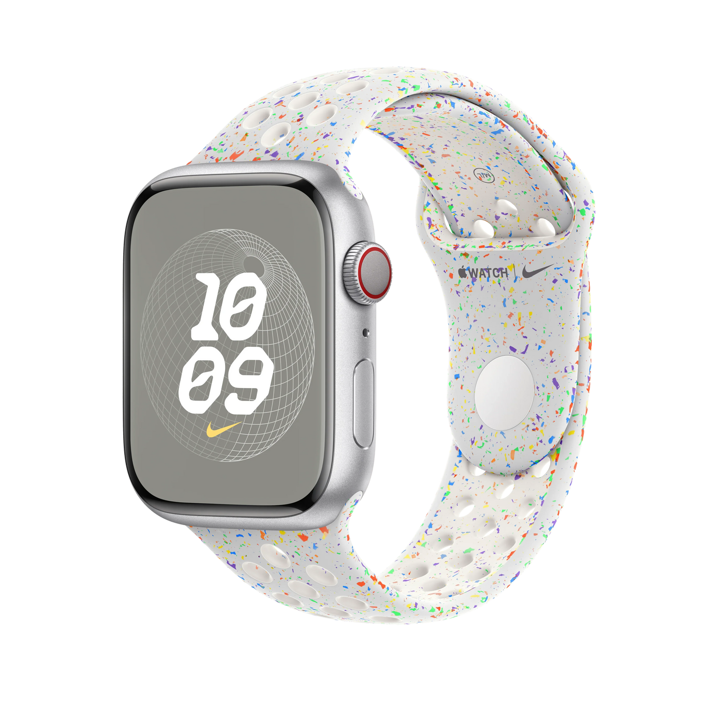 Curea Apple pentru Apple Watch 45mm Pure Platinum Nike Sport Band - M/L - iSTYLE RO