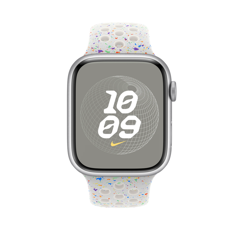 Curea Apple pentru Apple Watch 45mm Pure Platinum Nike Sport Band - M/L - iSTYLE RO