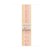 Curea Apple pentru Apple Watch 45mm Starlight/Pink Nike Sport Loop - iSTYLE RO