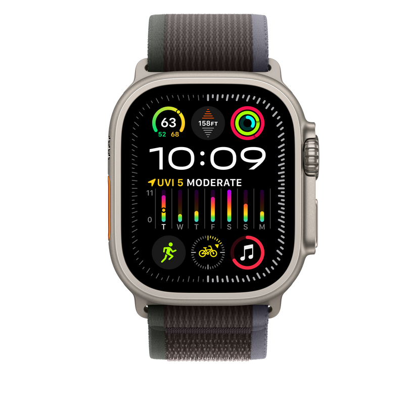 Curea Apple pentru Apple Watch Ultra 49mm Blue/Black Trail Loop - S/M - iSTYLE RO