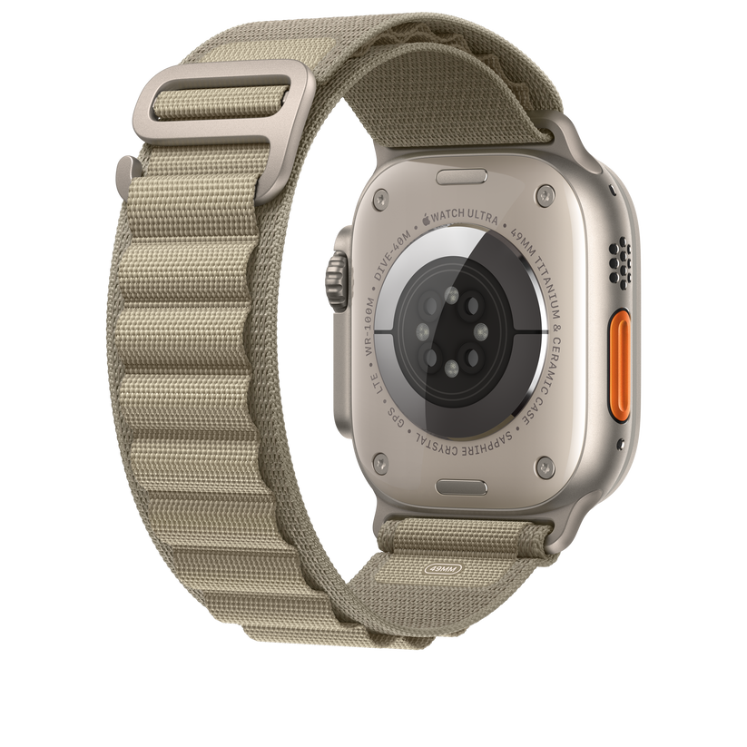 Curea Apple pentru Apple Watch Ultra 49mm Olive Alpine Loop - Medium - iSTYLE RO