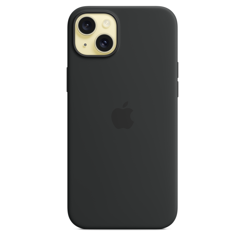 Husa de protectie Apple cu MagSafe pentru iPhone 15 Plus, Silicon, Negru - iSTYLE RO