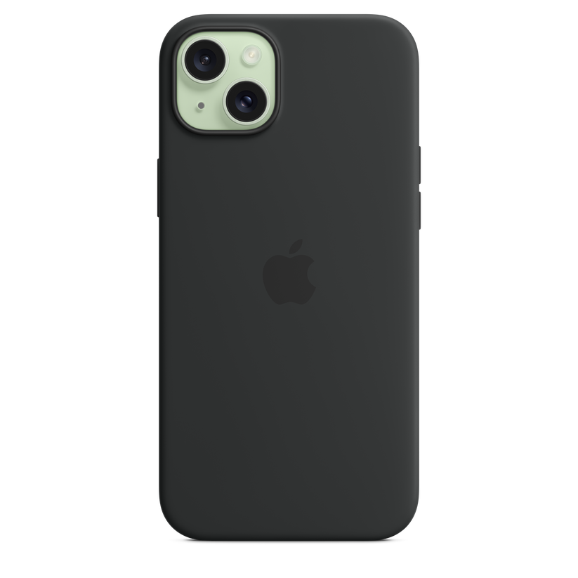 Husa de protectie Apple cu MagSafe pentru iPhone 15 Plus, Silicon, Negru - iSTYLE RO
