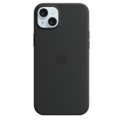 Husa de protectie Apple cu MagSafe pentru iPhone 15 Plus, Silicon, Negru - iSTYLE RO