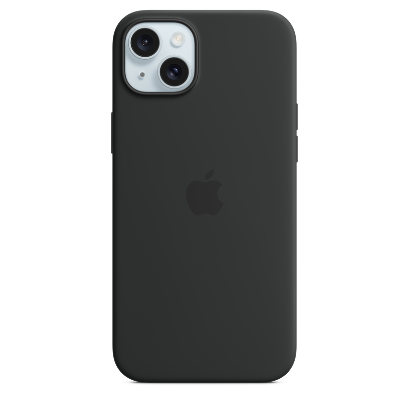 Husa de protectie Apple cu MagSafe pentru iPhone 15 Plus, Silicon, Negru - iSTYLE RO