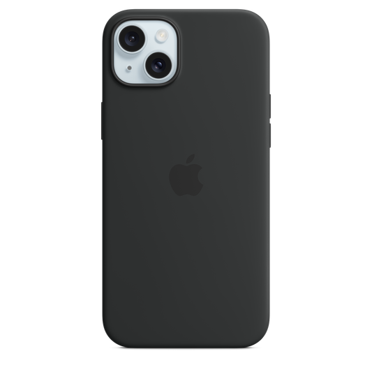 Husa de protectie Apple cu MagSafe pentru iPhone 15 Plus, Silicon, Negru - iSTYLE RO