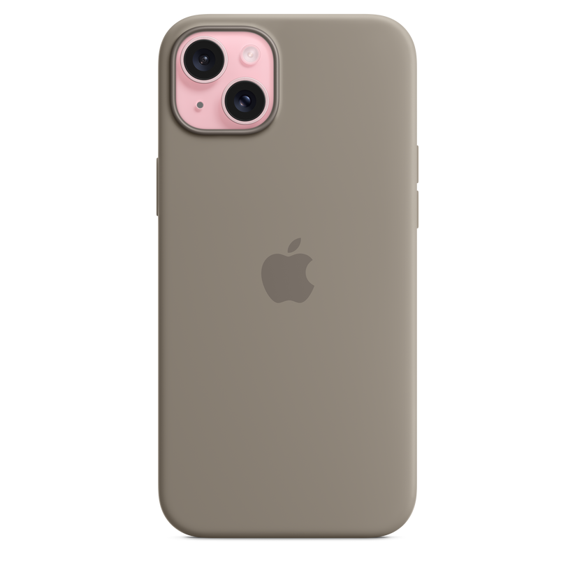 Husa de protectie Apple cu MagSafe pentru iPhone 15 Plus, Silicon, Gri - iSTYLE RO