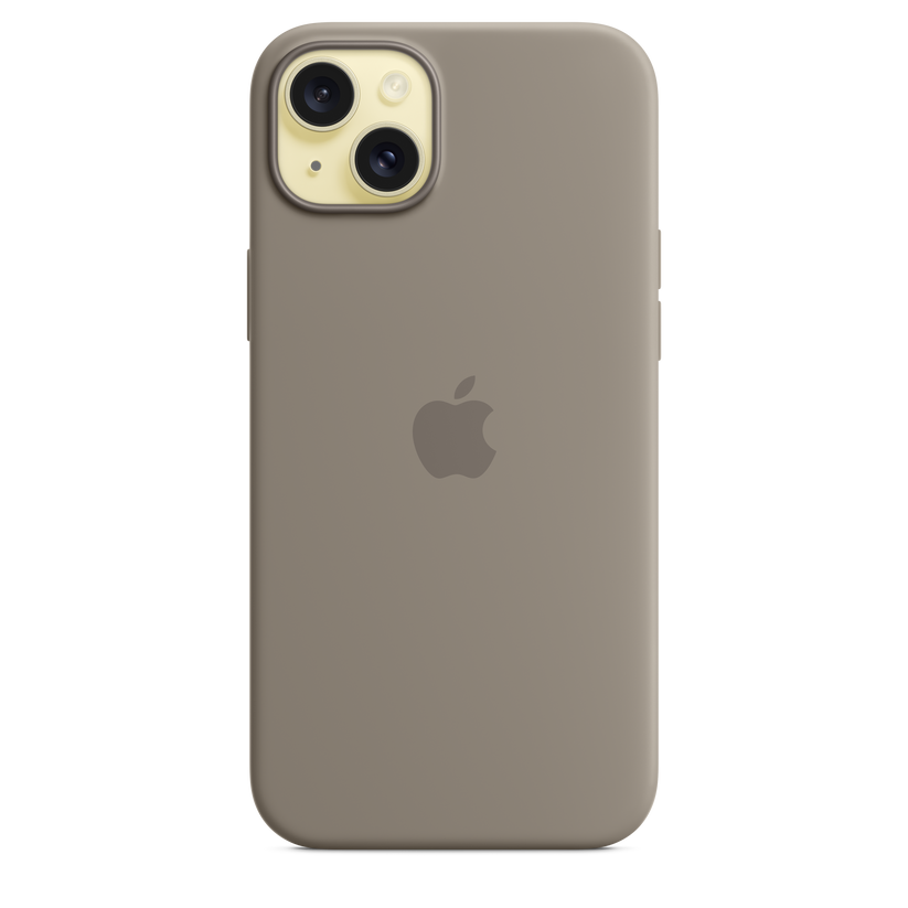 Husa de protectie Apple cu MagSafe pentru iPhone 15 Plus, Silicon, Gri - iSTYLE RO