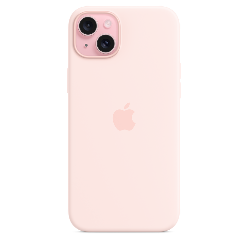 Husa de protectie Apple cu MagSafe pentru iPhone 15 Plus, Silicon, Roz - iSTYLE RO