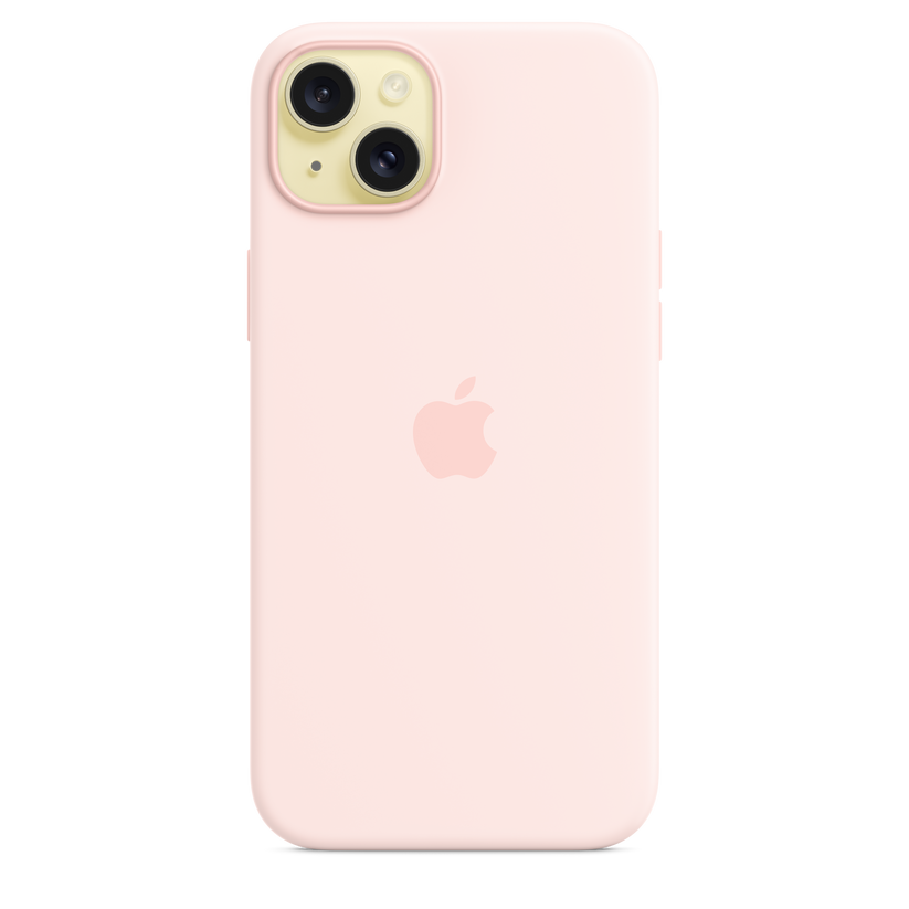 Husa de protectie Apple cu MagSafe pentru iPhone 15 Plus, Silicon, Roz - iSTYLE RO