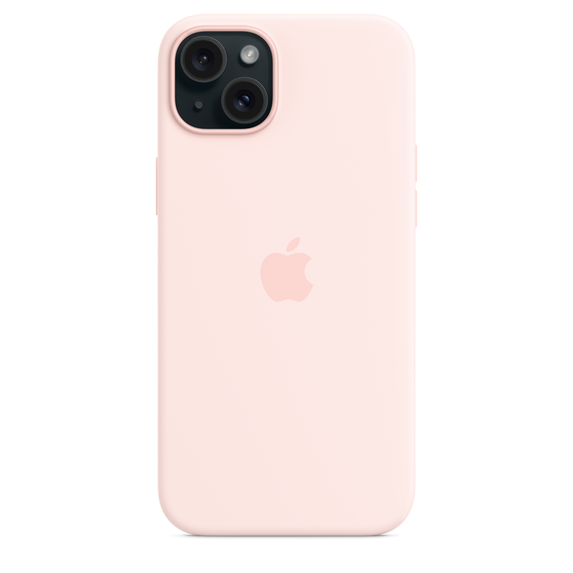 Husa de protectie Apple cu MagSafe pentru iPhone 15 Plus, Silicon, Roz - iSTYLE RO