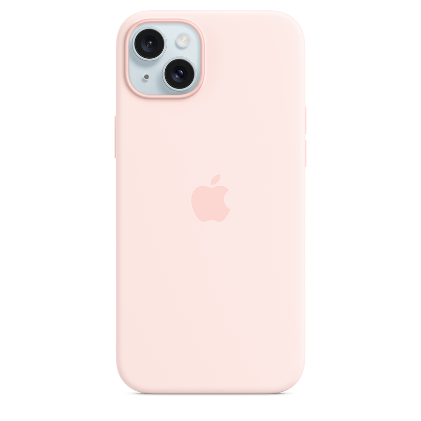 Husa de protectie Apple cu MagSafe pentru iPhone 15 Plus, Silicon, Roz - iSTYLE RO