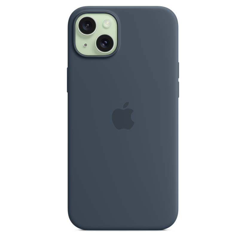 Husa de protectie Apple cu MagSafe pentru iPhone 15 Plus, Silicon, Albastru - iSTYLE RO