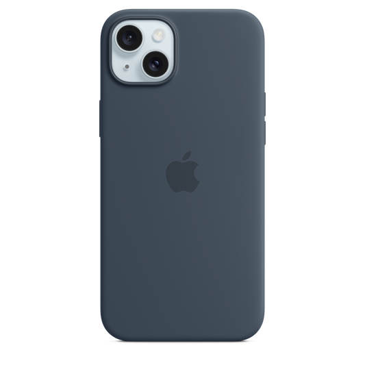 Husa de protectie Apple cu MagSafe pentru iPhone 15 Plus, Silicon, Albastru - iSTYLE RO
