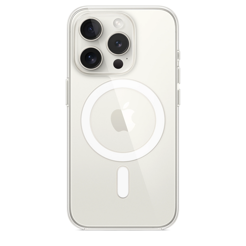 Husa de protectie Apple cu MagSafe pentru iPhone 15 Pro, Transparent - iSTYLE RO