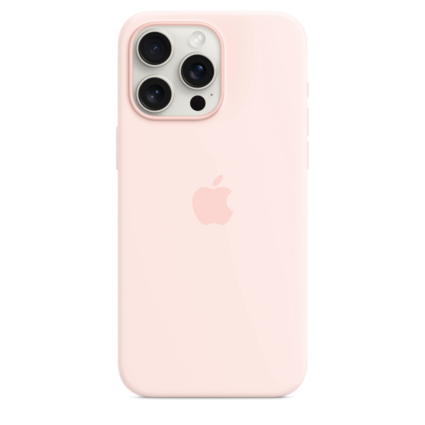 Husa de protectie Apple cu MagSafe pentru iPhone 15 Pro Max, Silicon, Light Pink - iSTYLE RO