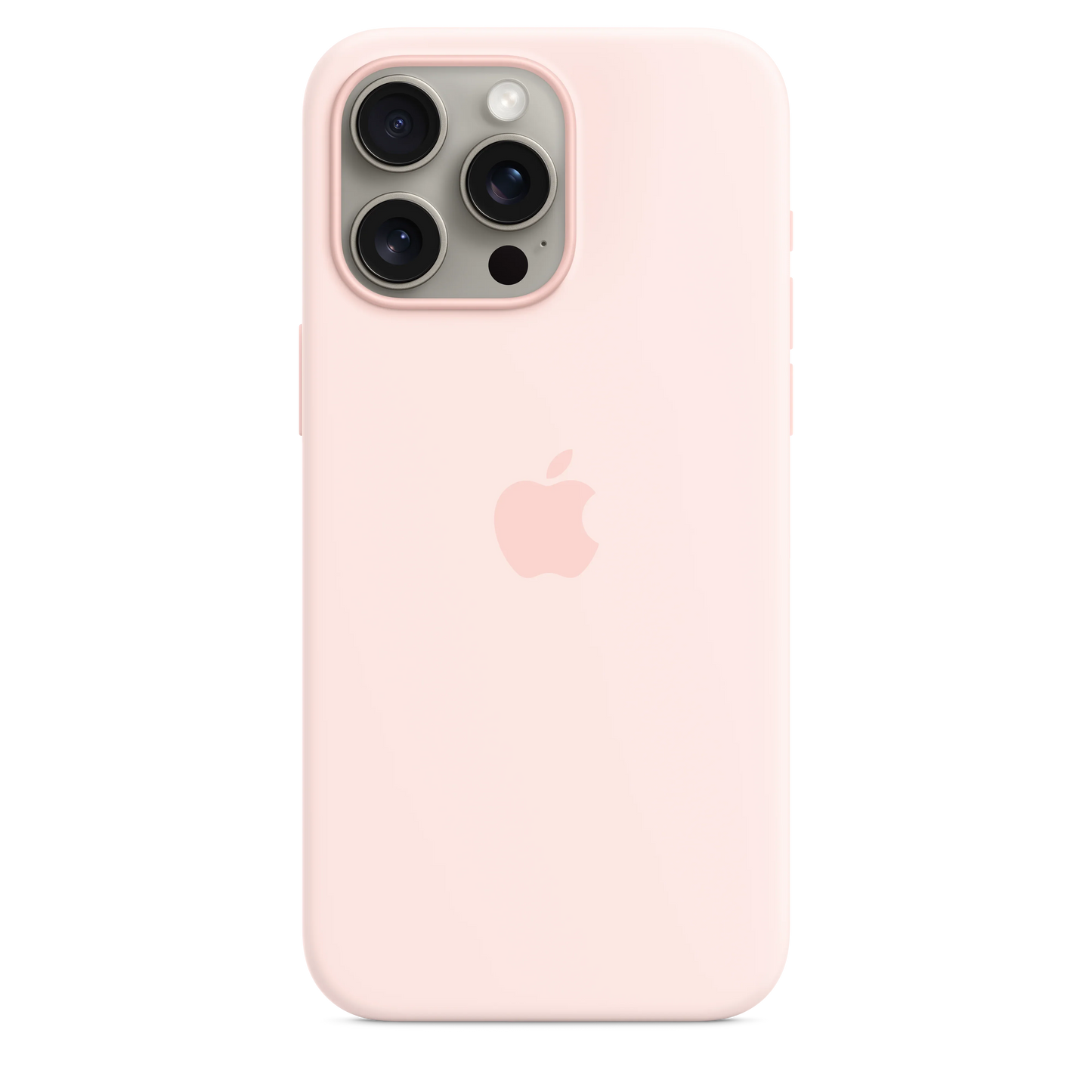 Husa de protectie Apple cu MagSafe pentru iPhone 15 Pro Max, Silicon, Light Pink - iSTYLE RO