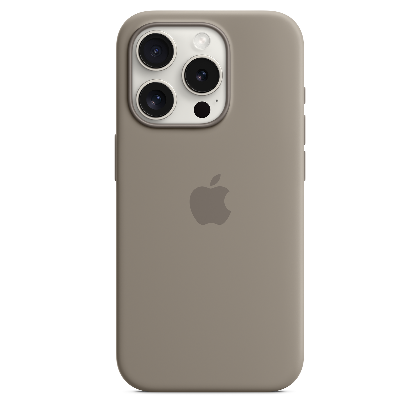 Husa de protectie Apple cu MagSafe pentru iPhone 15 Pro, Silicon, Clay - iSTYLE RO