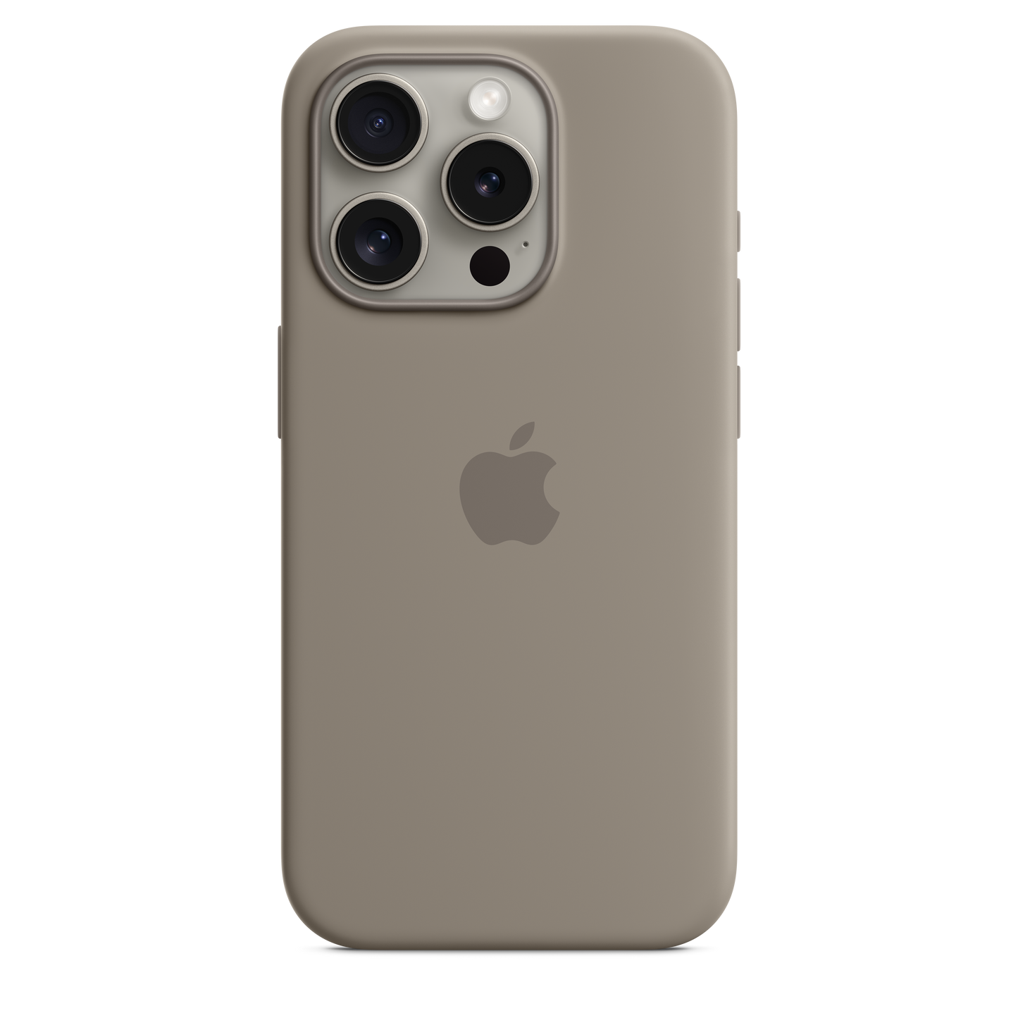 Husa de protectie Apple cu MagSafe pentru iPhone 15 Pro, Silicon, Clay - iSTYLE RO