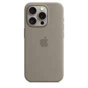 Husa de protectie Apple cu MagSafe pentru iPhone 15 Pro, Silicon, Clay - iSTYLE RO