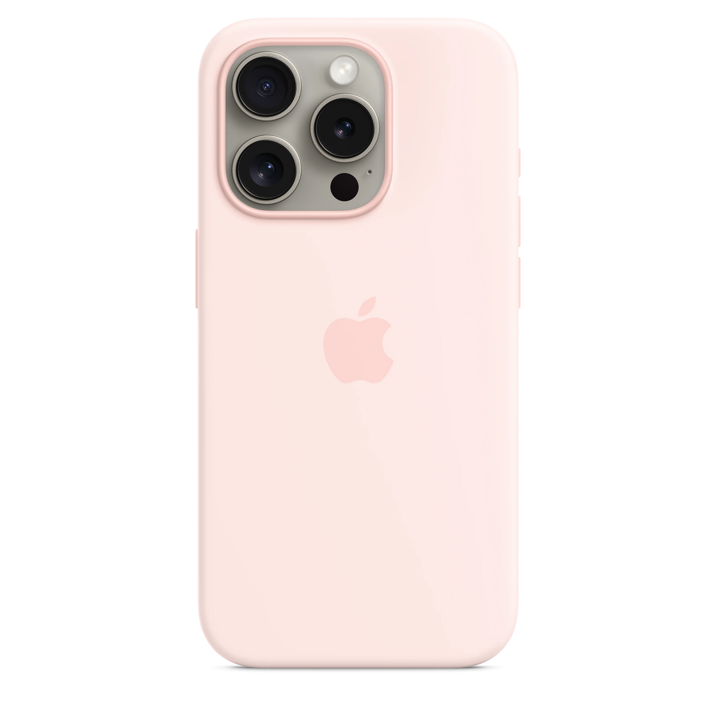 Husa de protectie Apple cu MagSafe pentru iPhone 15 Pro, Silicon, Light Pink - iSTYLE RO