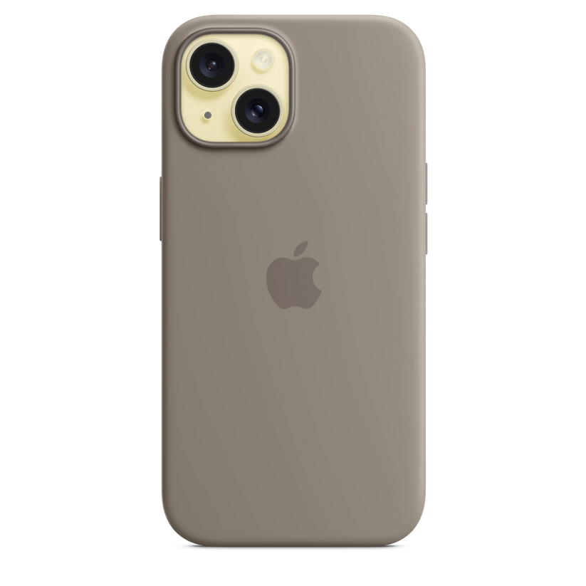 Husa de protectie Apple cu MagSafe pentru iPhone 15, Silicon, Gri - iSTYLE RO