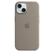 Husa de protectie Apple cu MagSafe pentru iPhone 15, Silicon, Gri - iSTYLE RO
