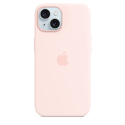 Husa de protectie Apple cu MagSafe pentru iPhone 15, Silicon, Roz - iSTYLE RO