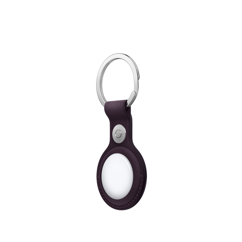 Breloc AirTag FineWoven Key Ring - Blackberry - iSTYLE RO