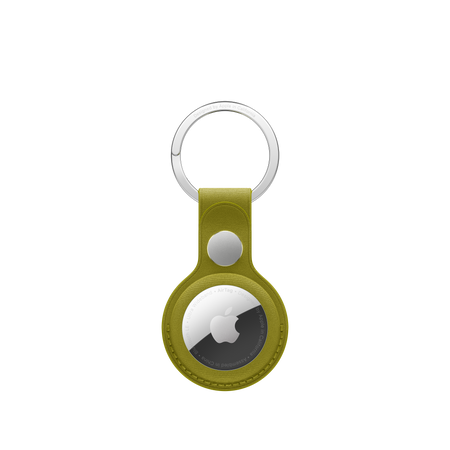 Breloc AirTag FineWoven Key Ring - Chartreuse