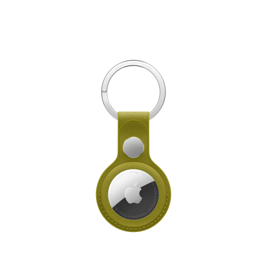 Breloc AirTag FineWoven Key Ring - Chartreuse - iSTYLE RO