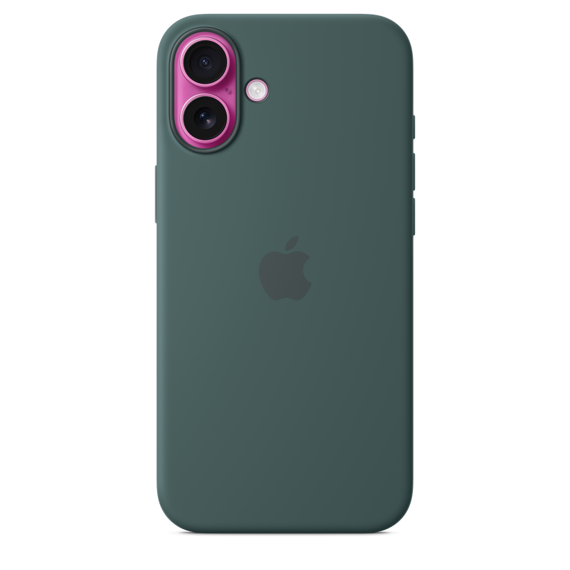 Husa de protectie Apple cu MagSafe pentru iPhone 16 Plus, Silicon, Lake Green (Seasonal) - iSTYLE RO