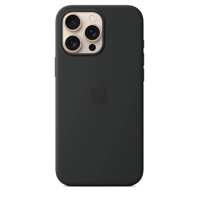 Husa de protectie Apple cu MagSafe pentru iPhone 16 Pro Max, Silicon, Negru - iSTYLE RO