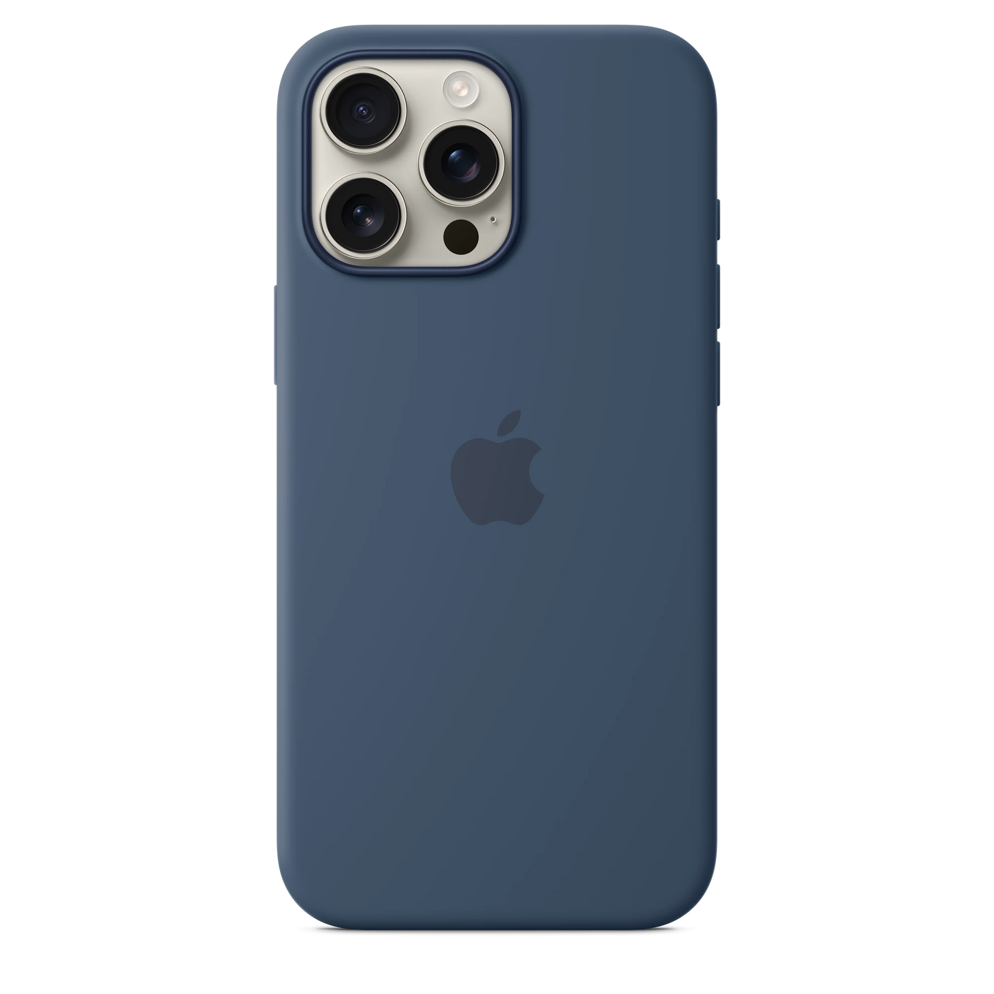 Husa de protectie Apple cu MagSafe pentru iPhone 16 Pro Max, Silicon, Denim - iSTYLE RO