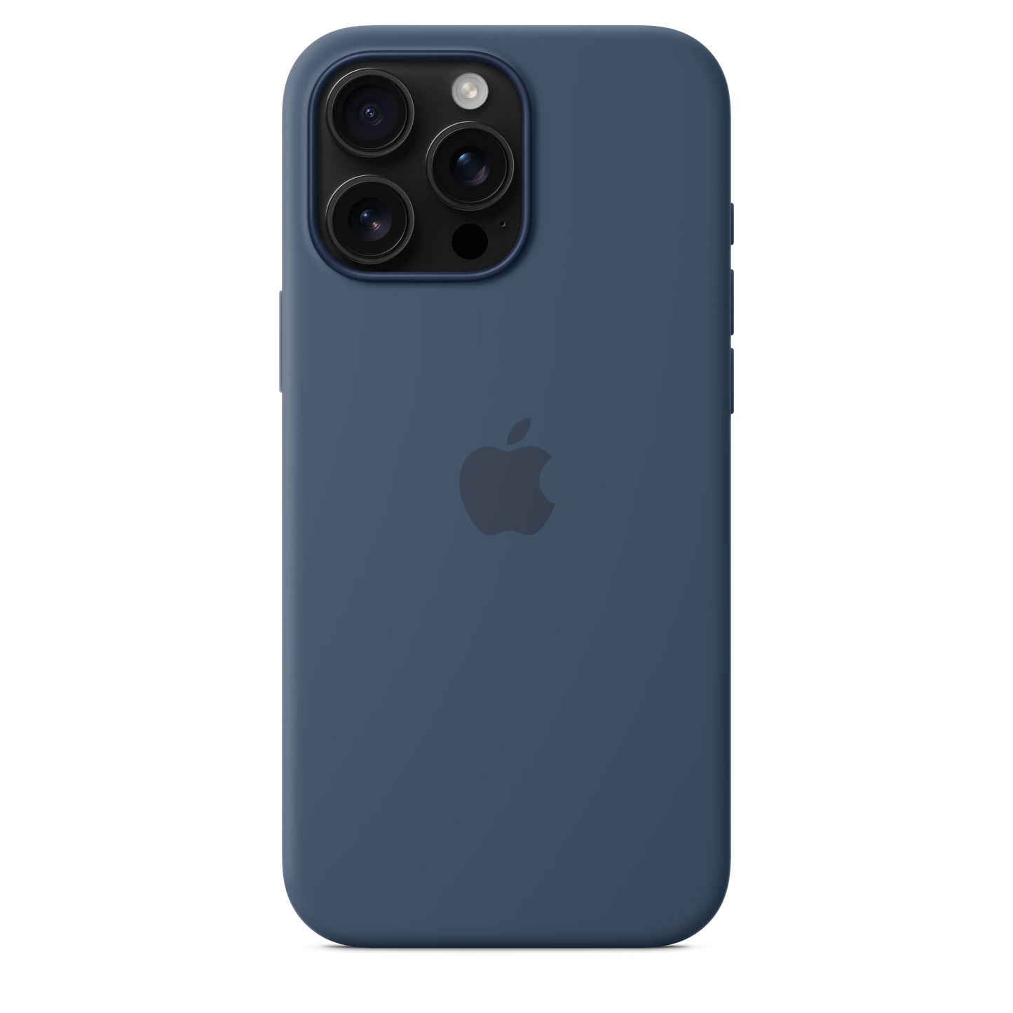 Husa de protectie Apple cu MagSafe pentru iPhone 16 Pro Max, Silicon, Denim - iSTYLE RO