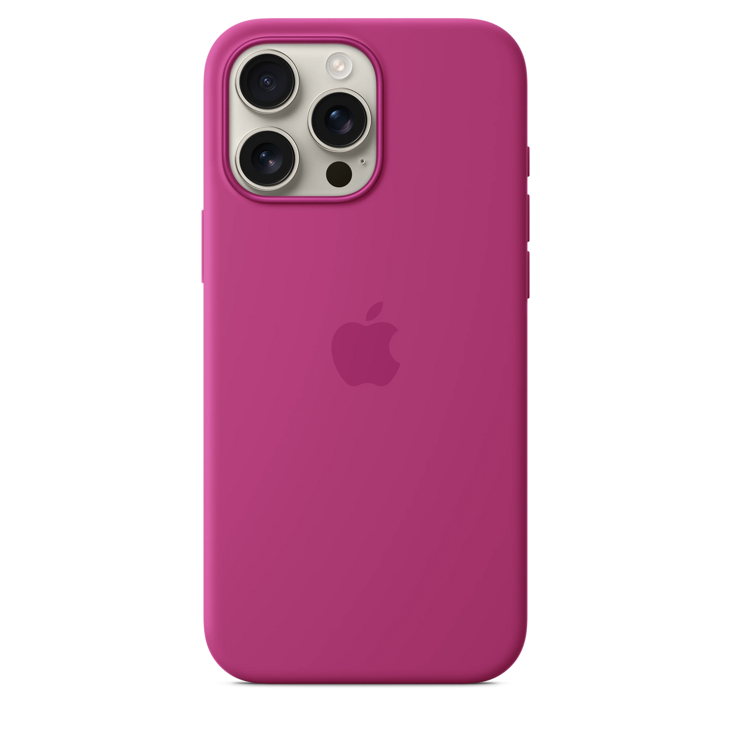 Husa de protectie Apple cu MagSafe pentru iPhone 16 Pro Max, Silicon, Fuchsia (Seasonal) - iSTYLE RO