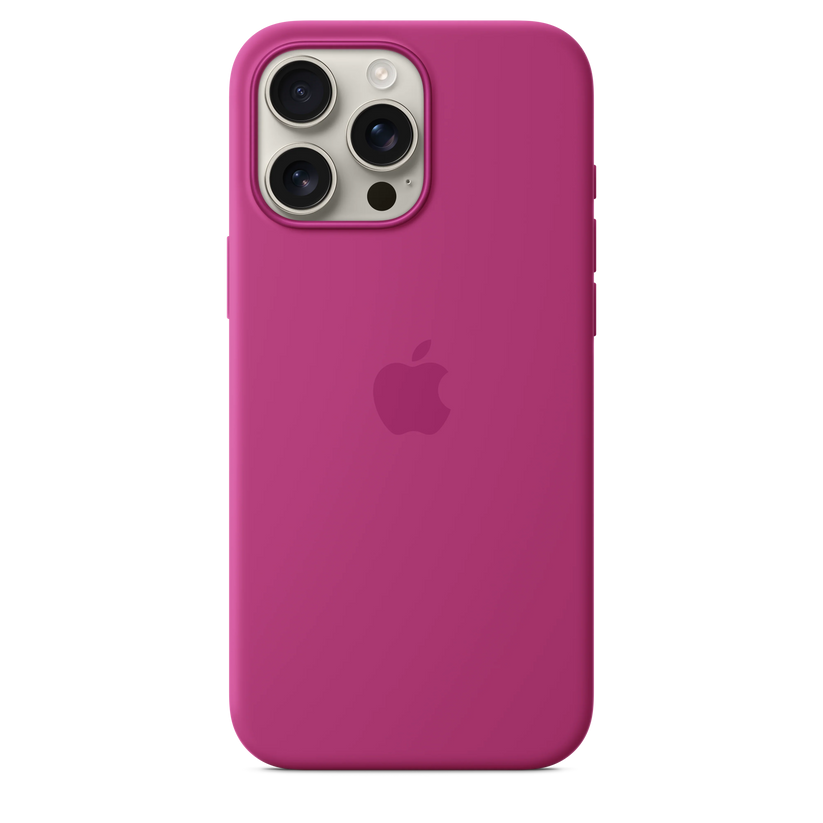 Husa de protectie Apple cu MagSafe pentru iPhone 16 Pro Max, Silicon, Fuchsia (Seasonal) - iSTYLE RO