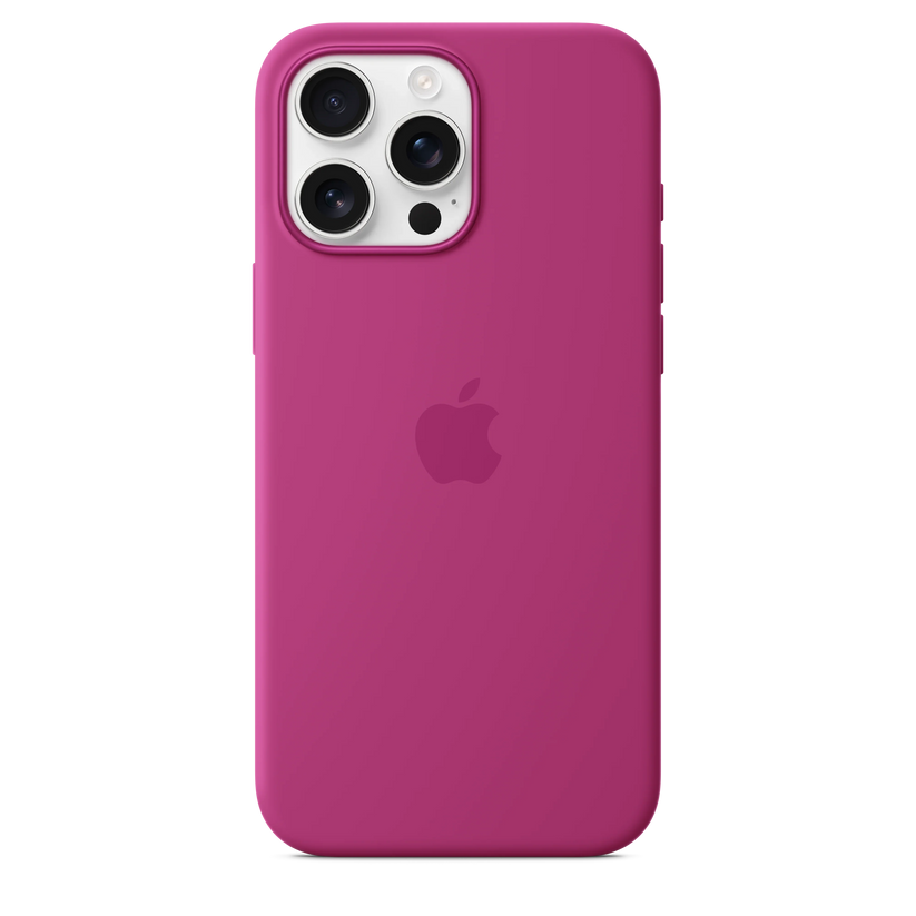 Husa de protectie Apple cu MagSafe pentru iPhone 16 Pro Max, Silicon, Fuchsia (Seasonal) - iSTYLE RO