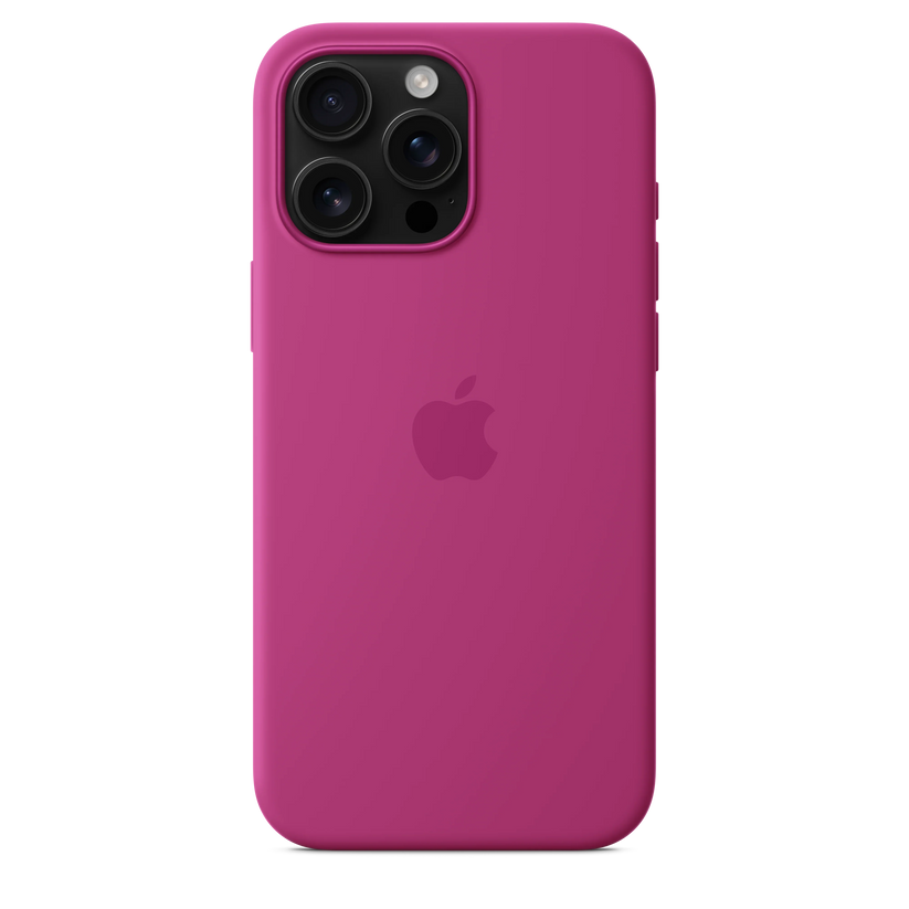 Husa de protectie Apple cu MagSafe pentru iPhone 16 Pro Max, Silicon, Fuchsia (Seasonal) - iSTYLE RO