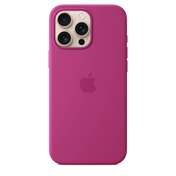 Husa de protectie Apple cu MagSafe pentru iPhone 16 Pro Max, Silicon, Fuchsia (Seasonal) - iSTYLE RO