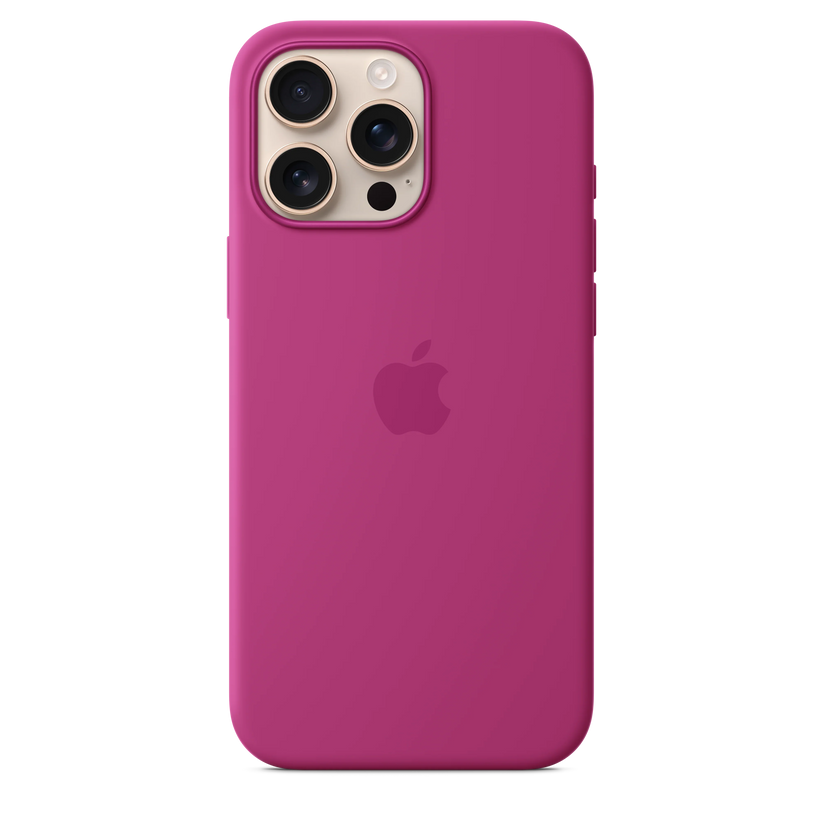 Husa de protectie Apple cu MagSafe pentru iPhone 16 Pro Max, Silicon, Fuchsia (Seasonal) - iSTYLE RO